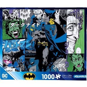 DC Batman & Joker Collage Puzzle - Blue, Black, Green